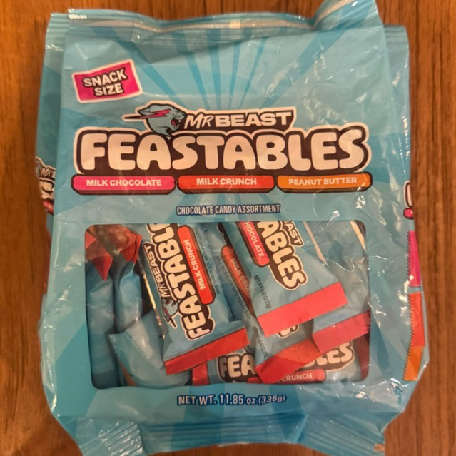 

Mr Beast Feastables Chocolate Snack Size 336gram LIMITED EDITION - Coklat MrBeast Mini Size