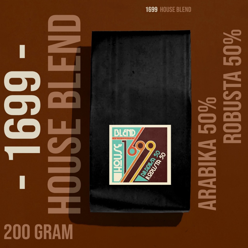 

1699 Blend Arabika Robusta – Kopi Nusantara House Blend 200gr | 50% Arabika 50% Robusta | Strong Manis Fresh Roasted