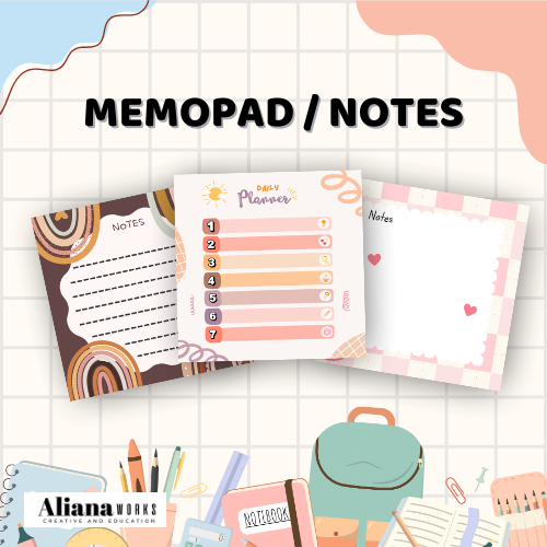 

Memopad / Notes Aestetik Isi 48 Lembar PRINT PREMIUM