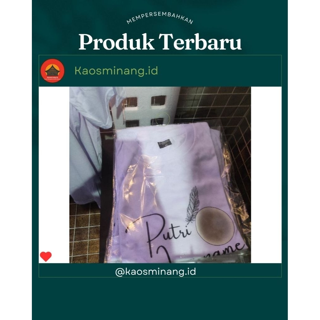 Kaos Fatimah Az-Zahra Kaos Untuk Dalaman Kaos Sablon Printing Oil Base kaos dalaman untuk wanita
