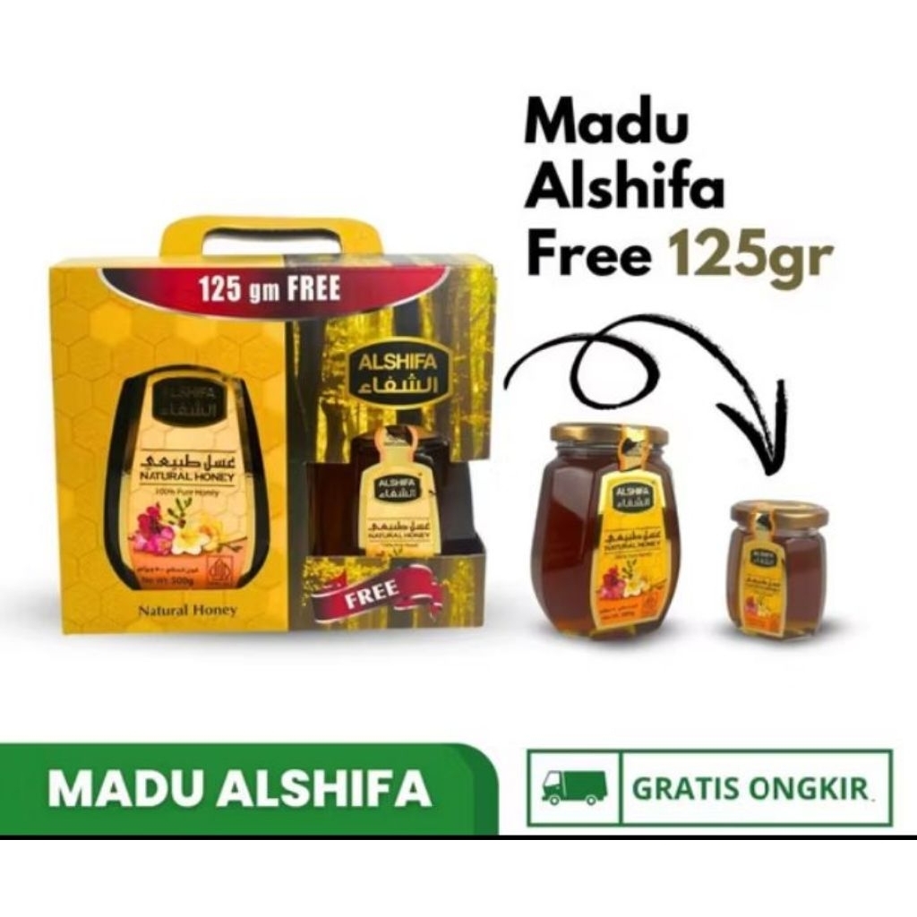 

madu alshifa 500 gram bonus 125 gram