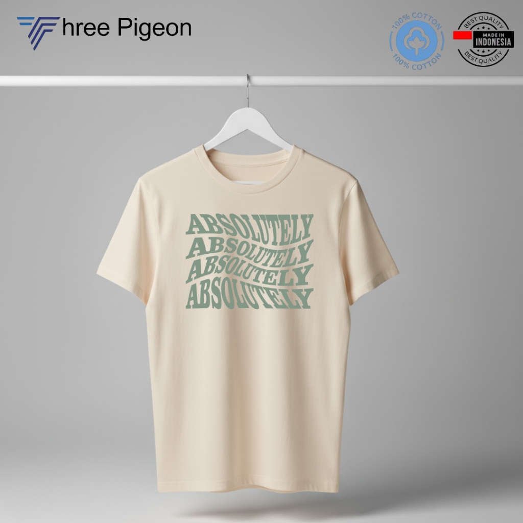 Three Pigeon T-Shirt - Absolutely Kaos Unisex Pria Wanita