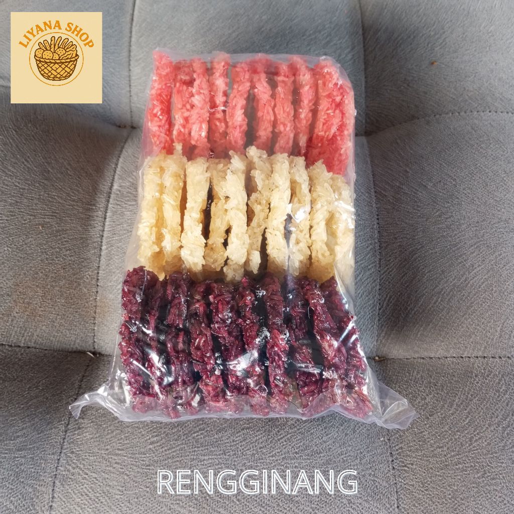 

Makanan Ringan Tradisonal Kerupuk Rengginamg Ketan 3 Rasa Ukuran Besar 600 Gr Isi 30 Pcs
