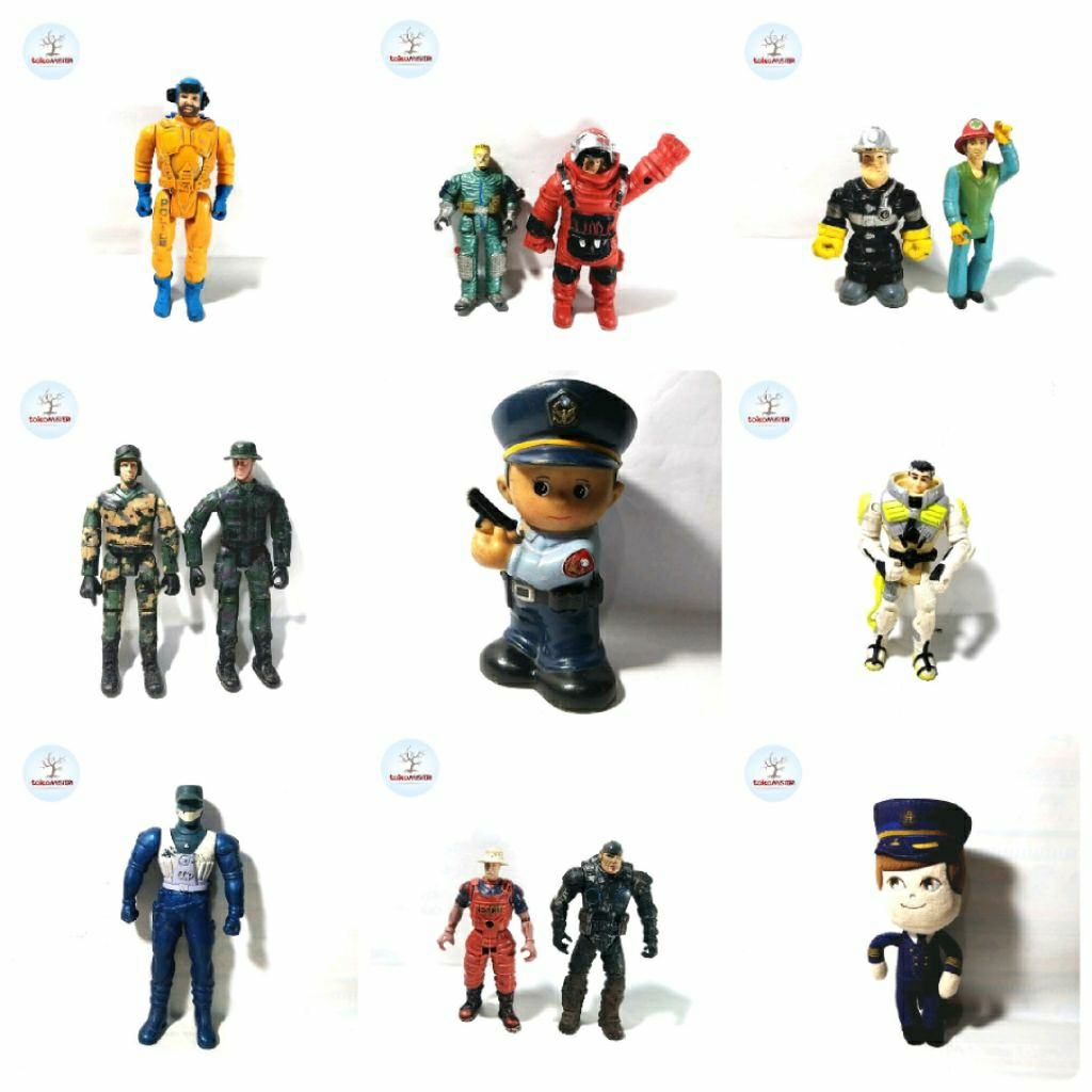 Celengan Tentara Polisi Montir Tukang Bengkel Pemadam Kebakaran Mechanic Technician Police Cop Marin