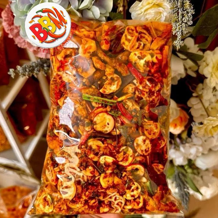 

SEBLAK KERUPUK CAMPUR MIX 500 GRAM PEDAS DAUN JERUK