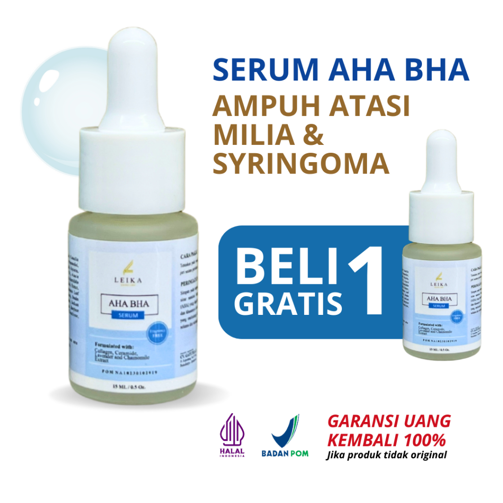 BELI 1 GRATIS 1 Serum Milia Aha Bha Serum Milia Leika Serum Milia Di Bawah Mata Ampuh Serum Milia