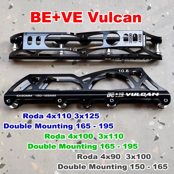 Inline Skate Frame Speed Sepatu Roda Alloy Race Transformer Roda 3/4