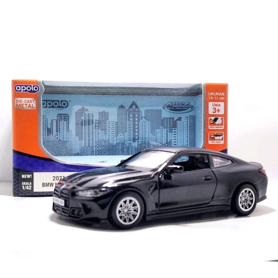 Apolo msz Diecast BMW M4 ( G82) Hitam