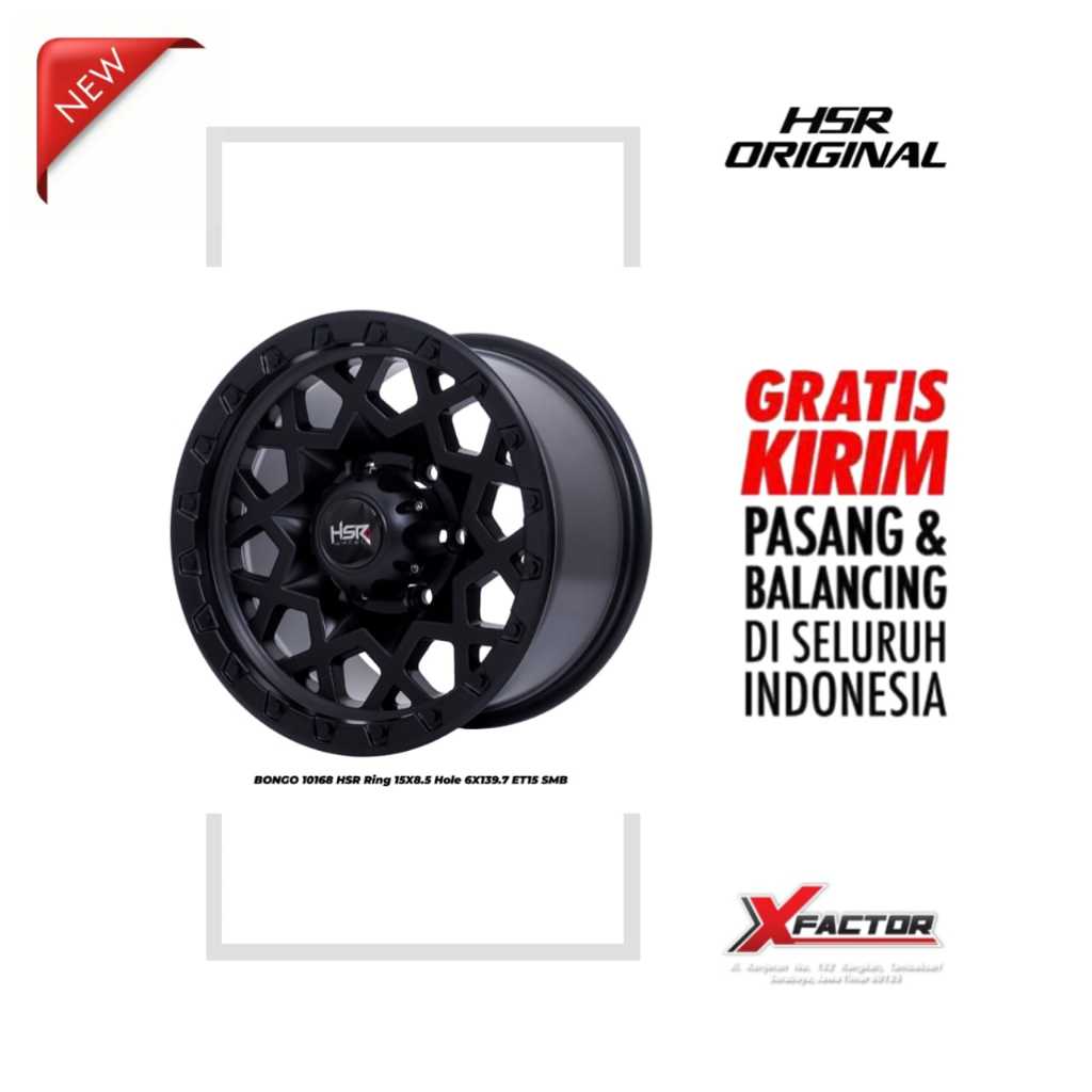 VELG R15 HSR BONGO HSR R15X8.5 H6X139,7 ET15 SMB
