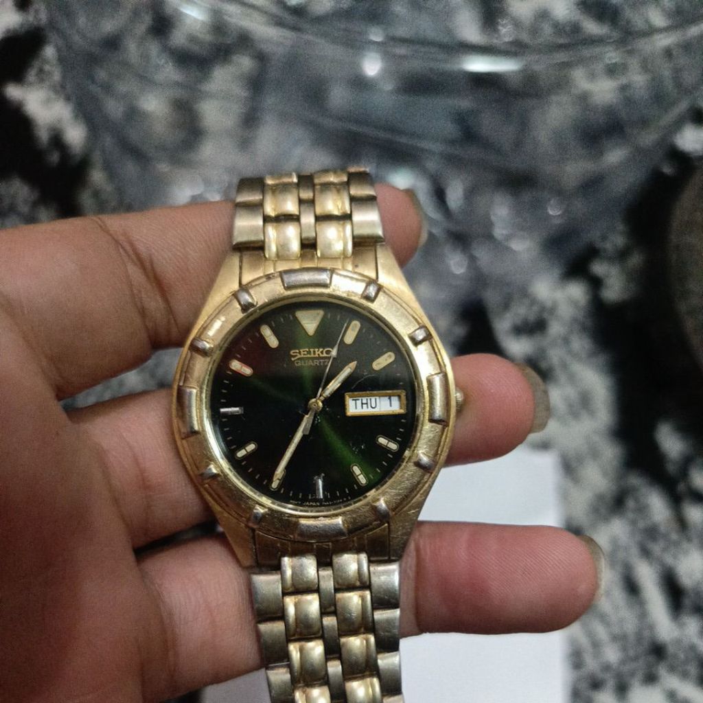 jambl tangan quartz original seiko preloved second bekas