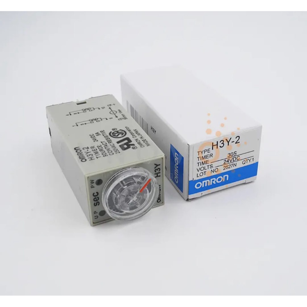 TIMER OMRON H3Y-2 DC 24V Timer Delay 0-30 Detik Solid-State OMRON ASLI