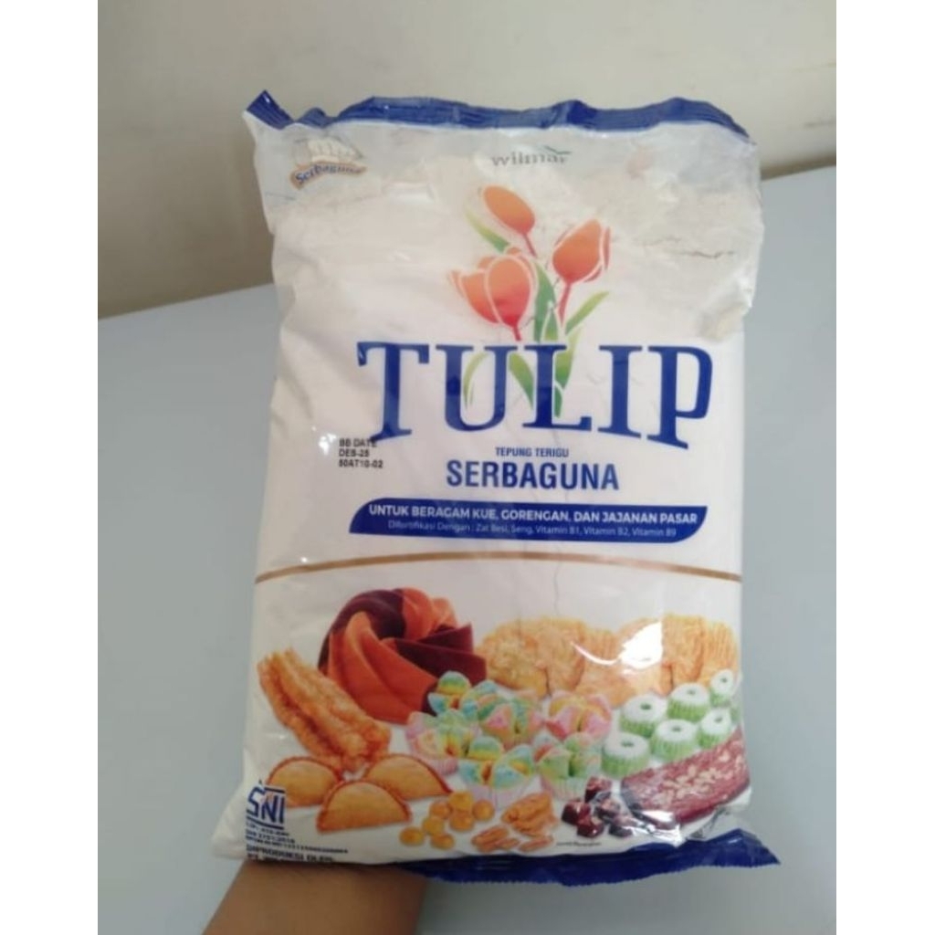 

Tulip Tepung Terigu Isi 1kg Tepung Terigu Serbaguna