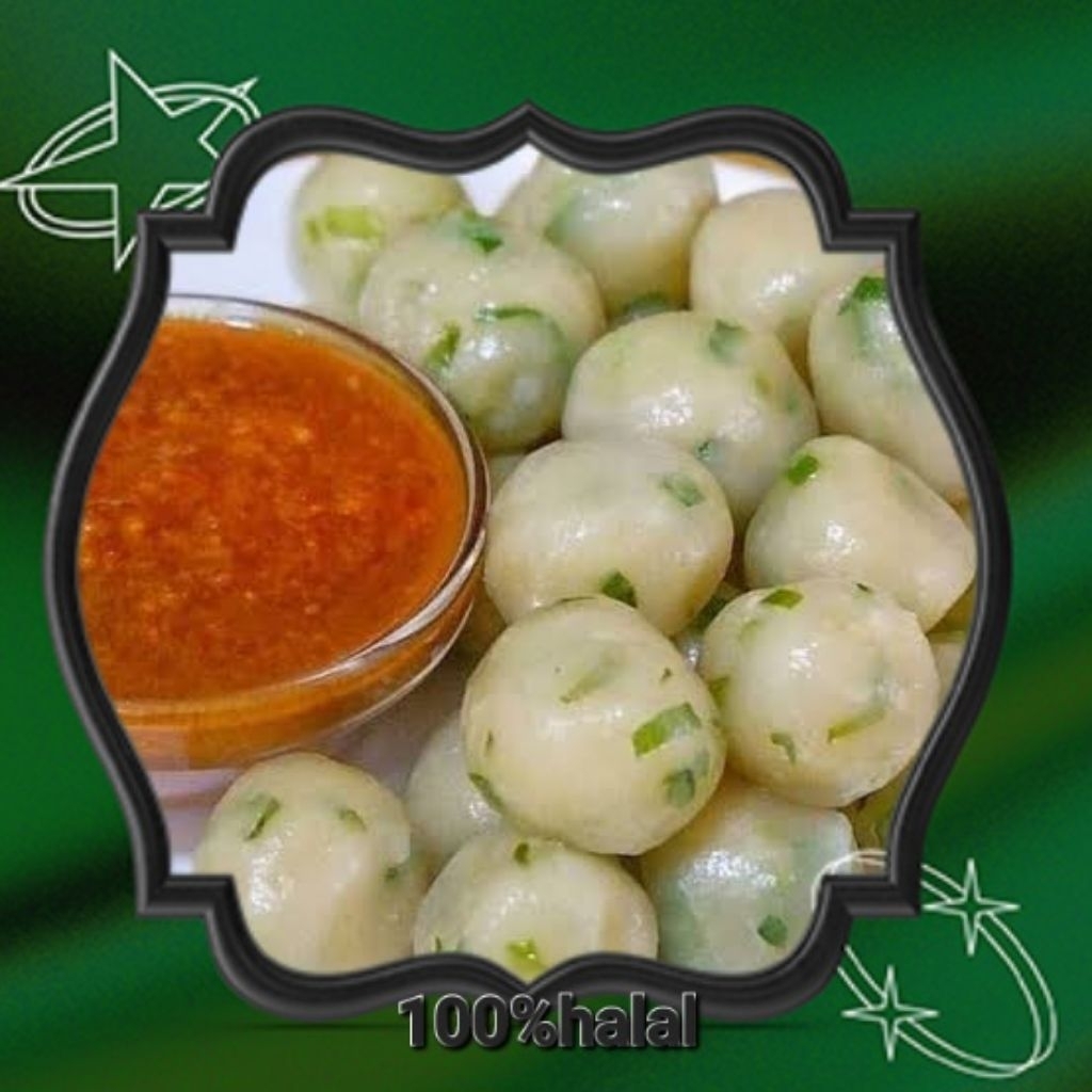 

cilok bumbu kacang isi 30 +limo