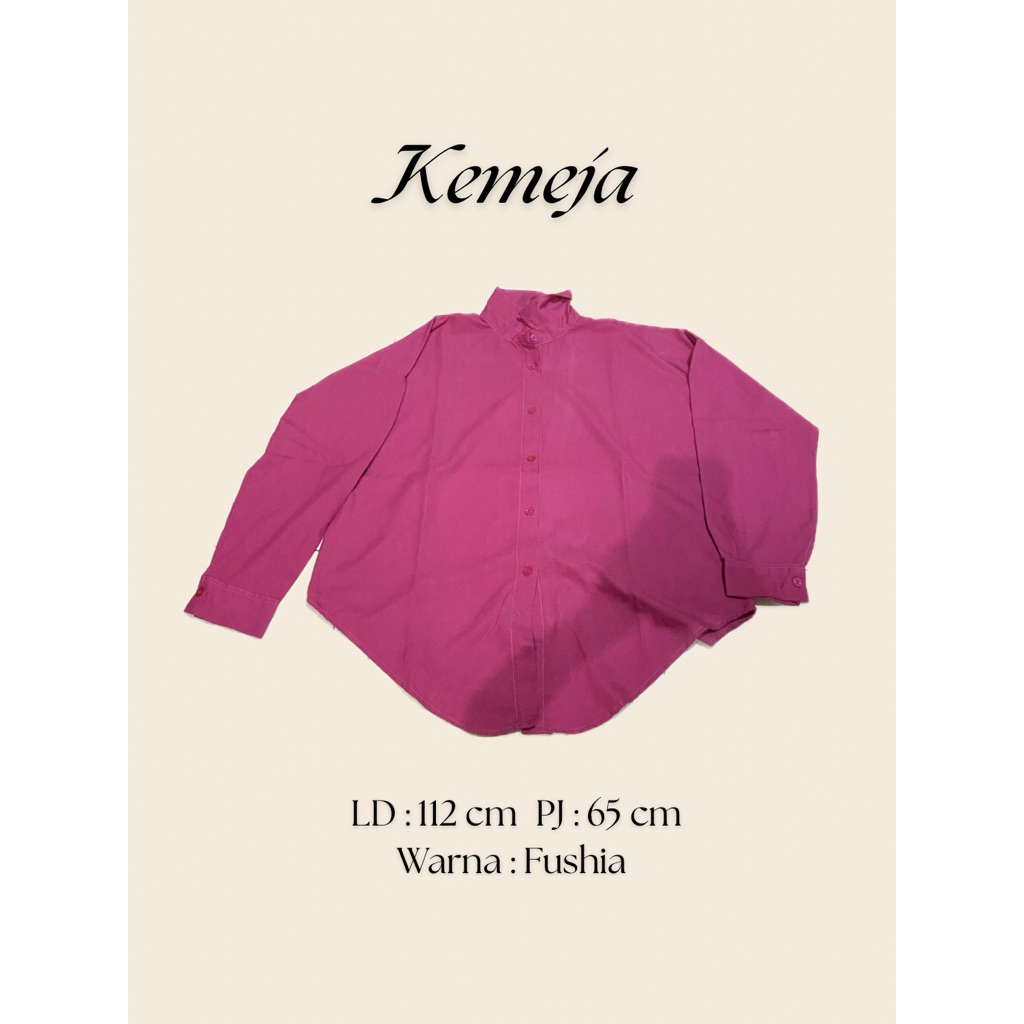 Preloved Kemeja Fushia