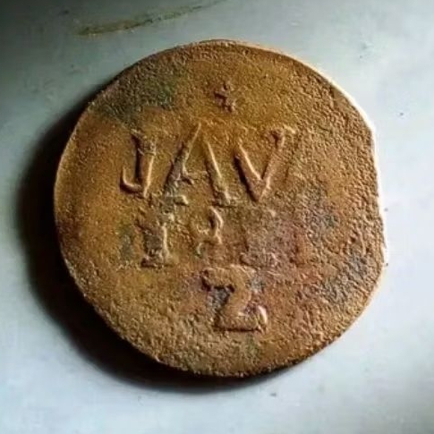 koleksi koin kuno java LN script 1810 & 1811