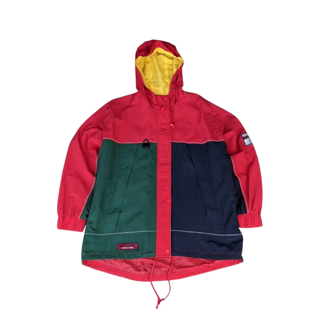 BHPC - BEVERLY HILLS POLO CLUB - Jaket Windbreaker Colorblock Jaket Multicolor Pria Size XL