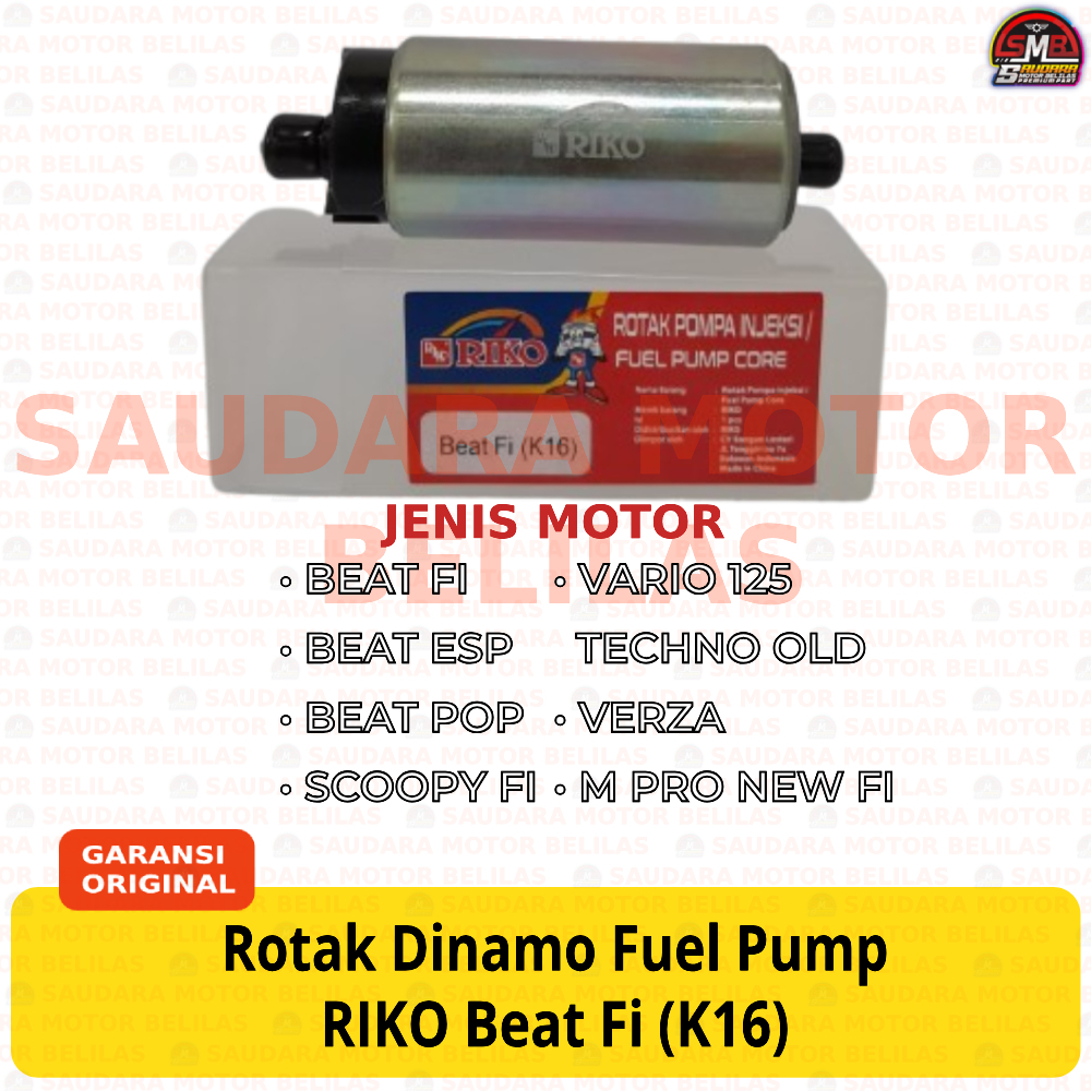 RIKO BEAT FI (K16) Rotak BEAT FI ESP POP / SCOOPY FI / VARIO 125 TECHNO OLD / VERZA / M PRO NEW FI R