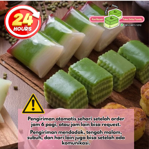 

Kue Basah / Kue Subuh / Jajanan Pasar Kue Tradisional Lapis Beras