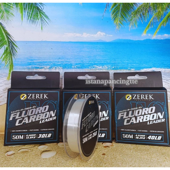 SENAR PANCING ZEREK 100% FLUOROCARBON LEADER 15LB/20LB/25LB/30LB/40LB/50