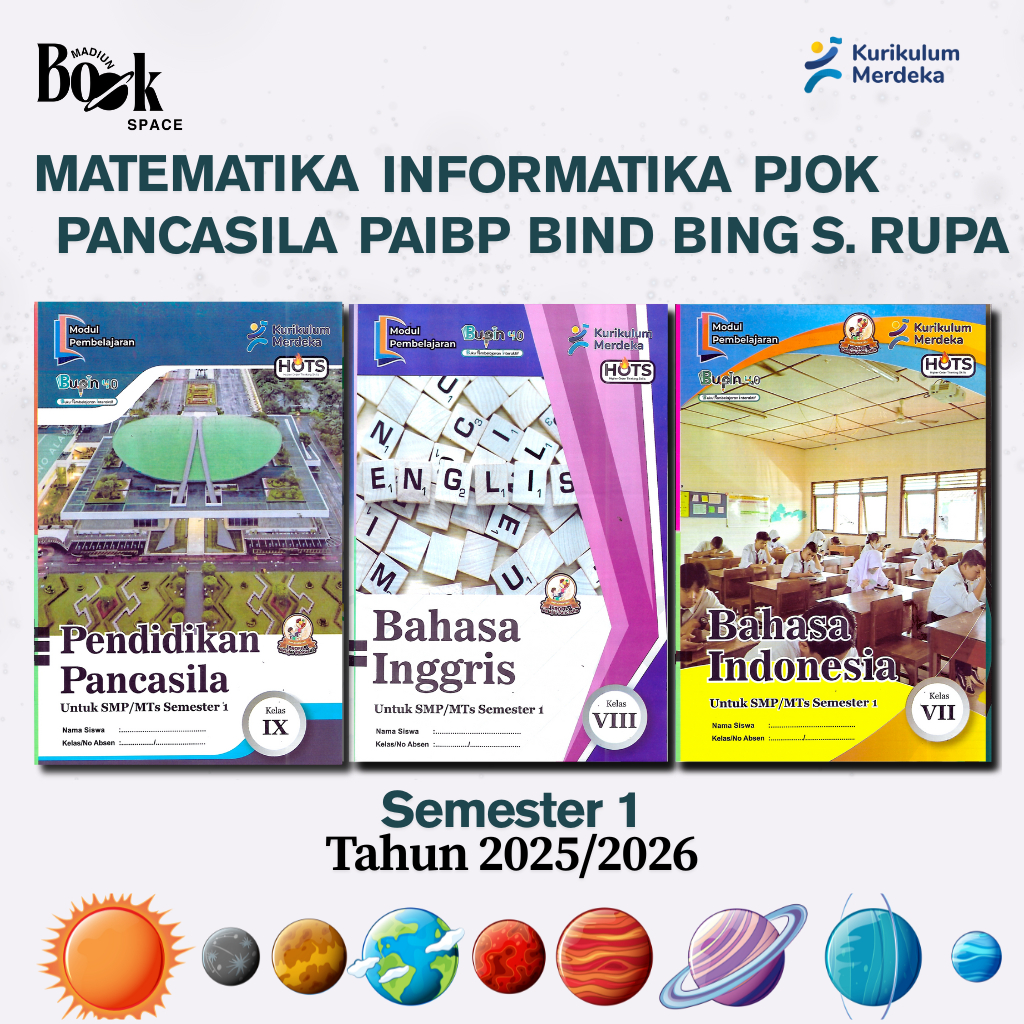 [BIG SALE] Lks SMP semester 1 Deep Learning Kurikulum Merdeka Kelas 7 8 9 IPA IPS Prakarya 2025 2026