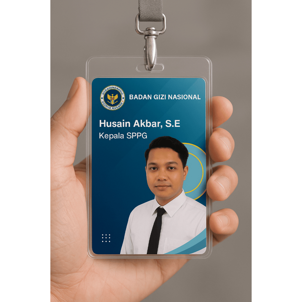 

CETAK ID CARD BADAN GIZI NASIONAL SATUAN PVC