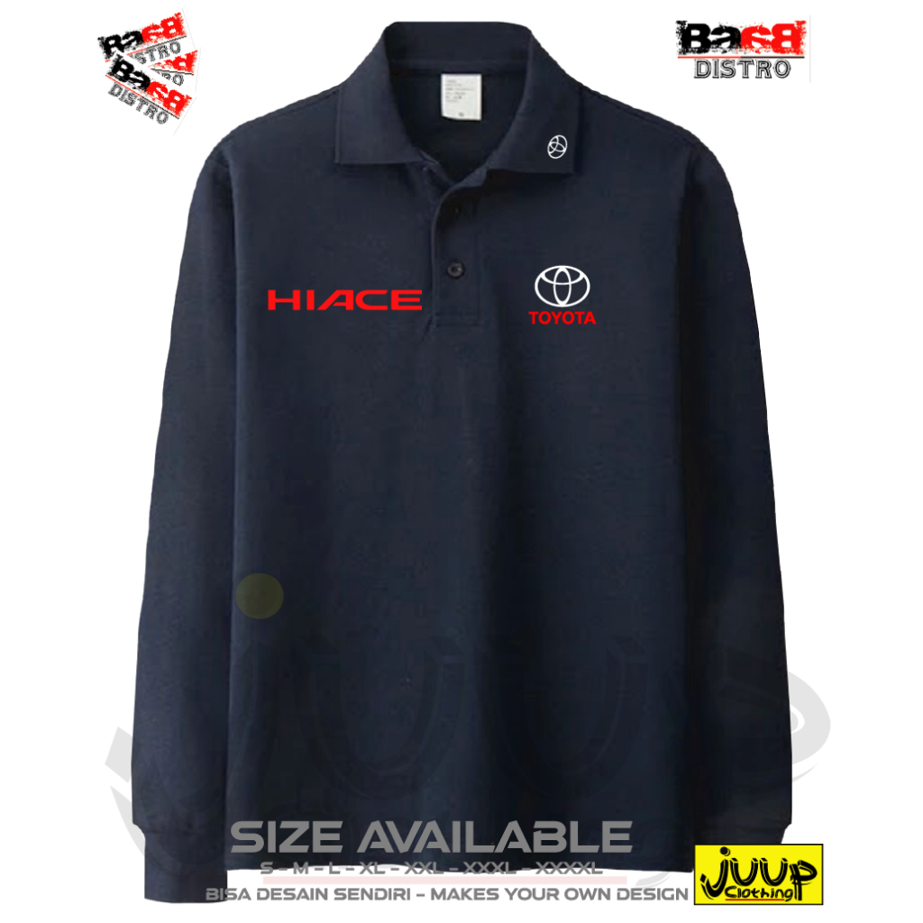 KAOS KERAH - BAJU POLO - POLOSHIRT TOYOTA HIACE BEST QUALITY