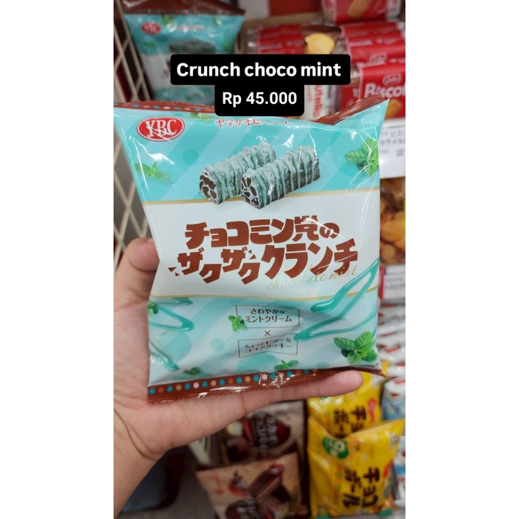 

Crunchy Choco Mint Cokelat Krispi Renyah YBC Snack Import Original Handcarry Jastip Jepang Makanan Ringan Cemilan