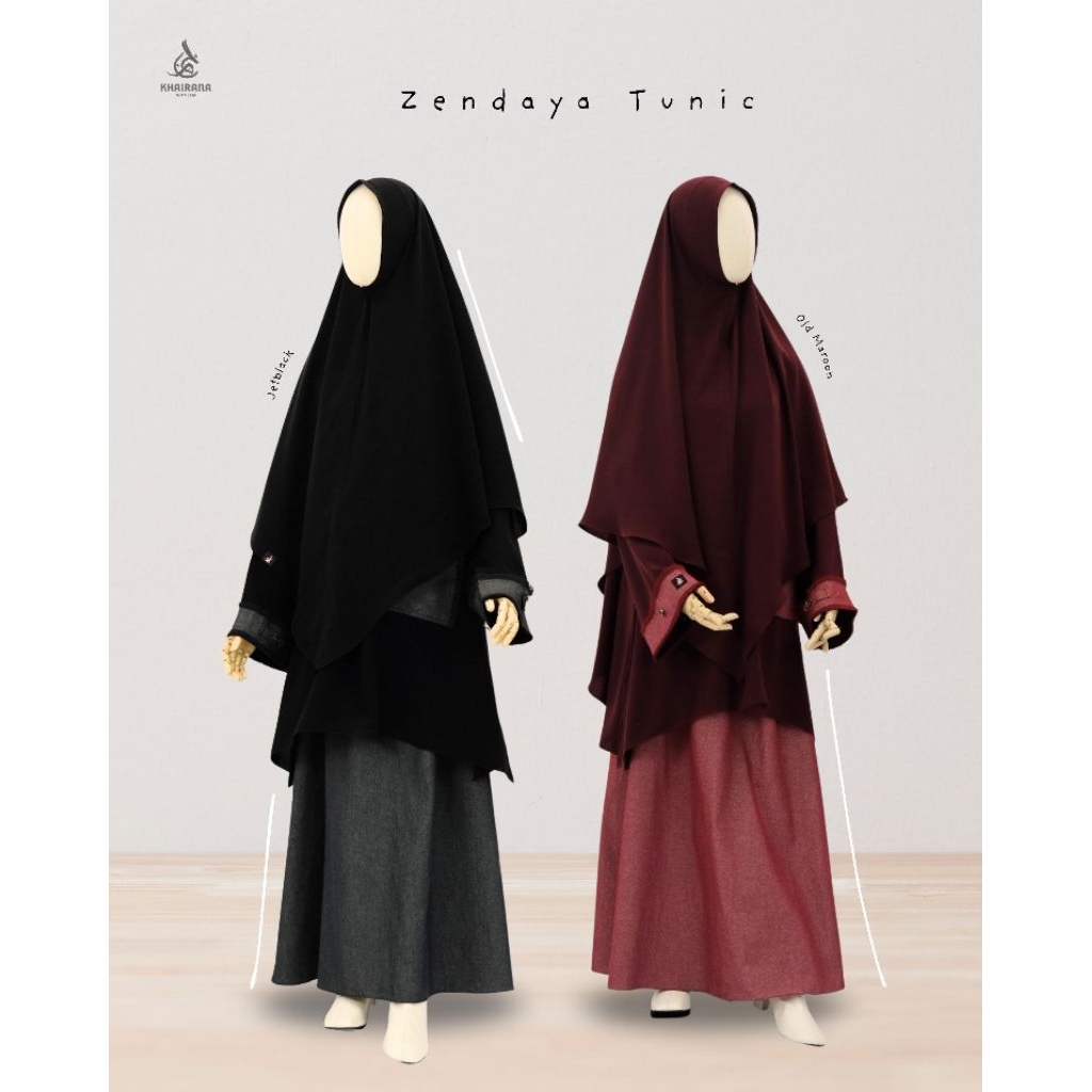 KHIMAR V SIZE L KHAIRANA MUSLIM WEAR (Ped Antem, Ped Cute, Thalia NP, Nonped Tegak)
