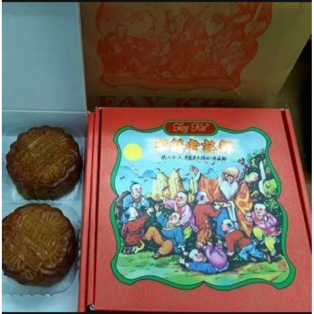 

PO - Kue Bulan / Moon Cake Fay Kie Kacang Hitam / Hijau Telor 1 Isi 4