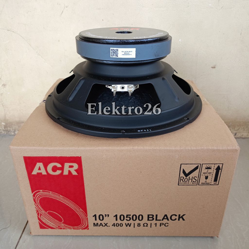 Speaker ACR 10 inch 10500 BLACK Woofer
