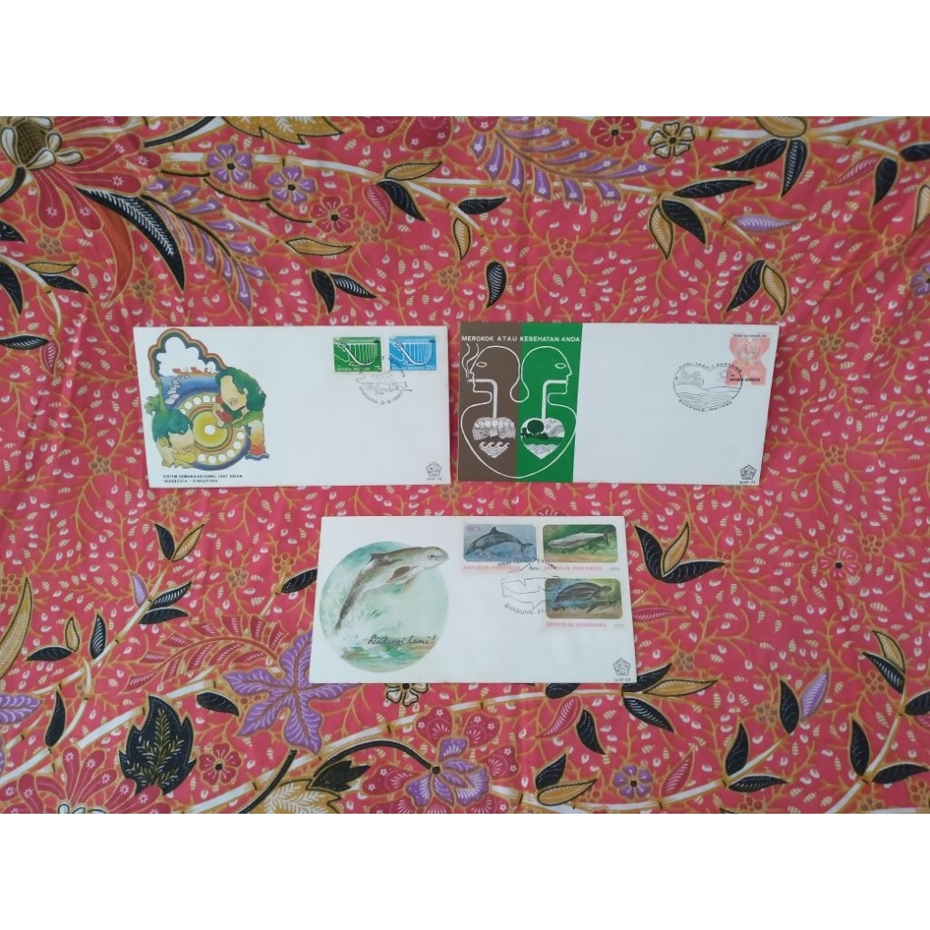 

paketan 3 perangko sampul hari pertama (I)