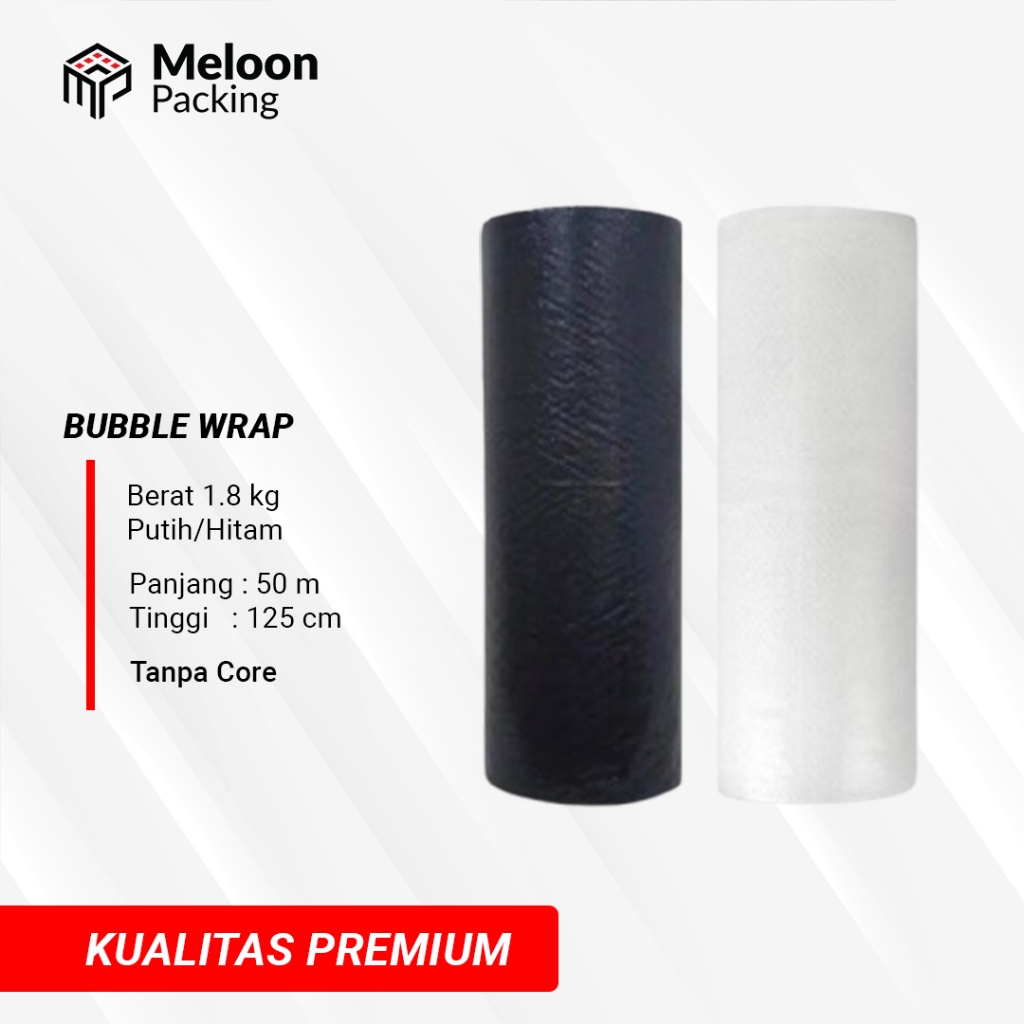 

Bubble Wrap Tebal 125 x 50 m - Berat 1,8 Kg - Hitam Putih
