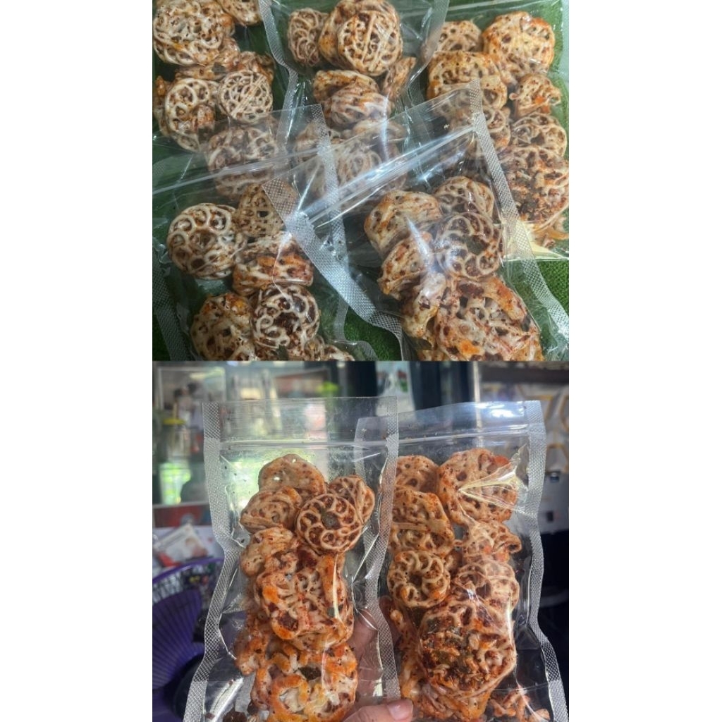 

seblak kerupuk rafael/kerupuk mawar/pedas daun jeruk bumbu melimpah
