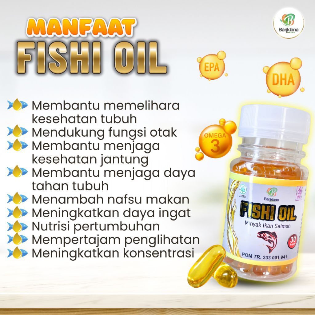 Fishi Oil Omega 3 (minyak ikan salmon)