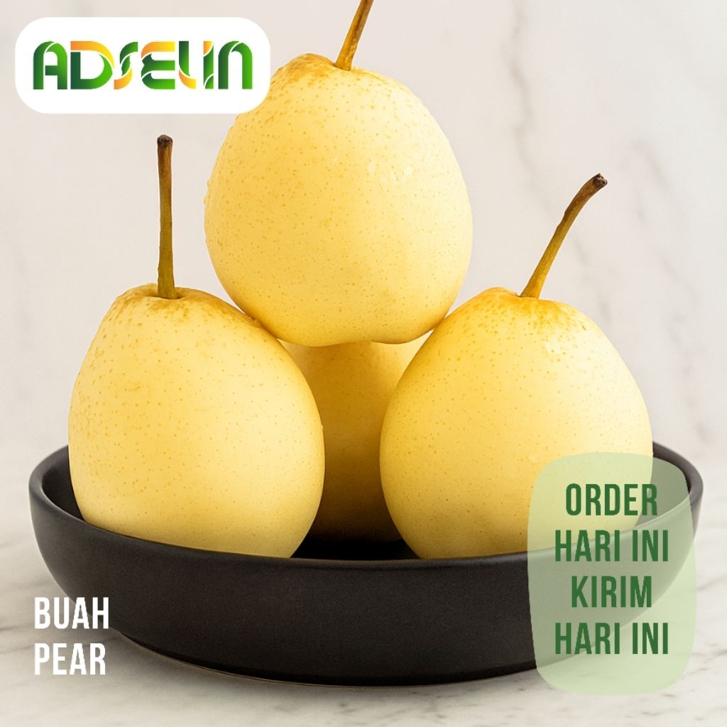 

Pear Buah Pir Segar 1 Pack Isi 2 sampai 3 Buah Pengiriman Instan