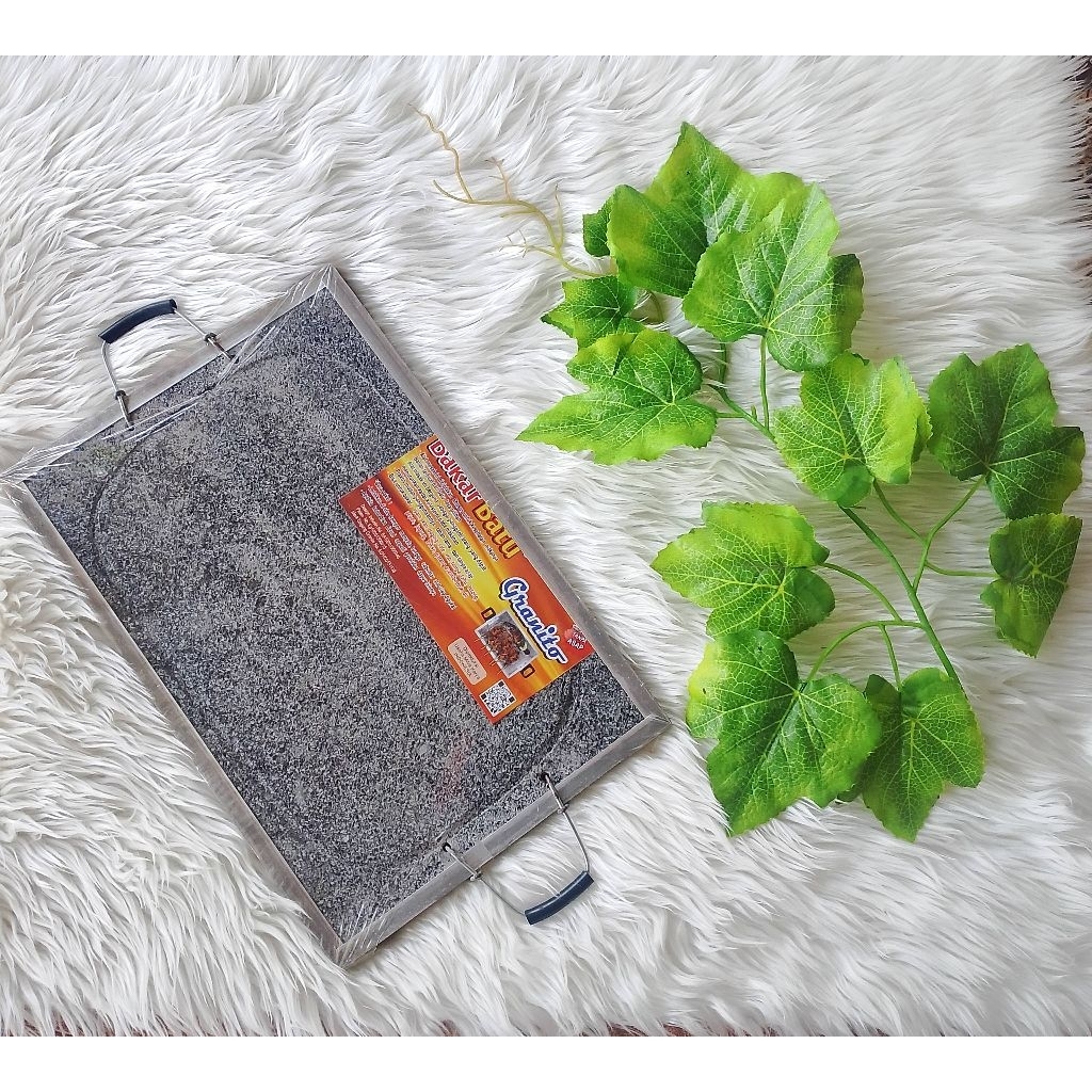 BATU BAKAR GRANITO ,PANGGANGAN SATE, TEMPAT GRILL/ALAT PANGGANG SEHAT