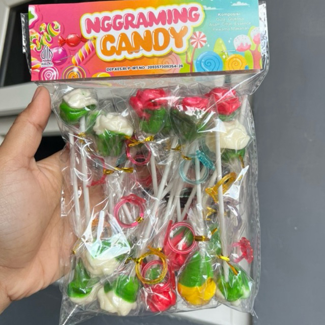 

permen lolipop MAWAR cincin isi 20/pack TERMURAH
