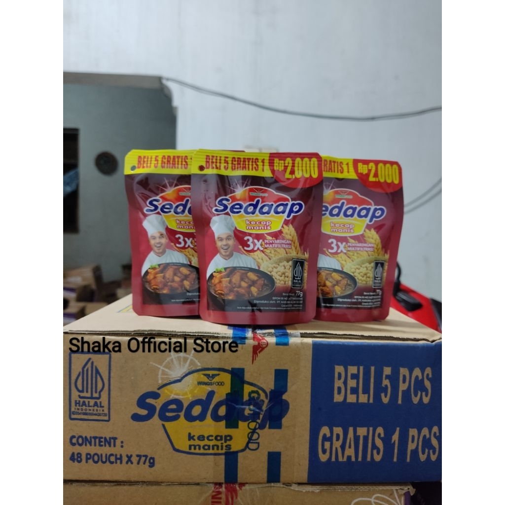 

Kecap Sedap Kecap Manis Kemasan 2000an 77gr (paket 5 pcs)