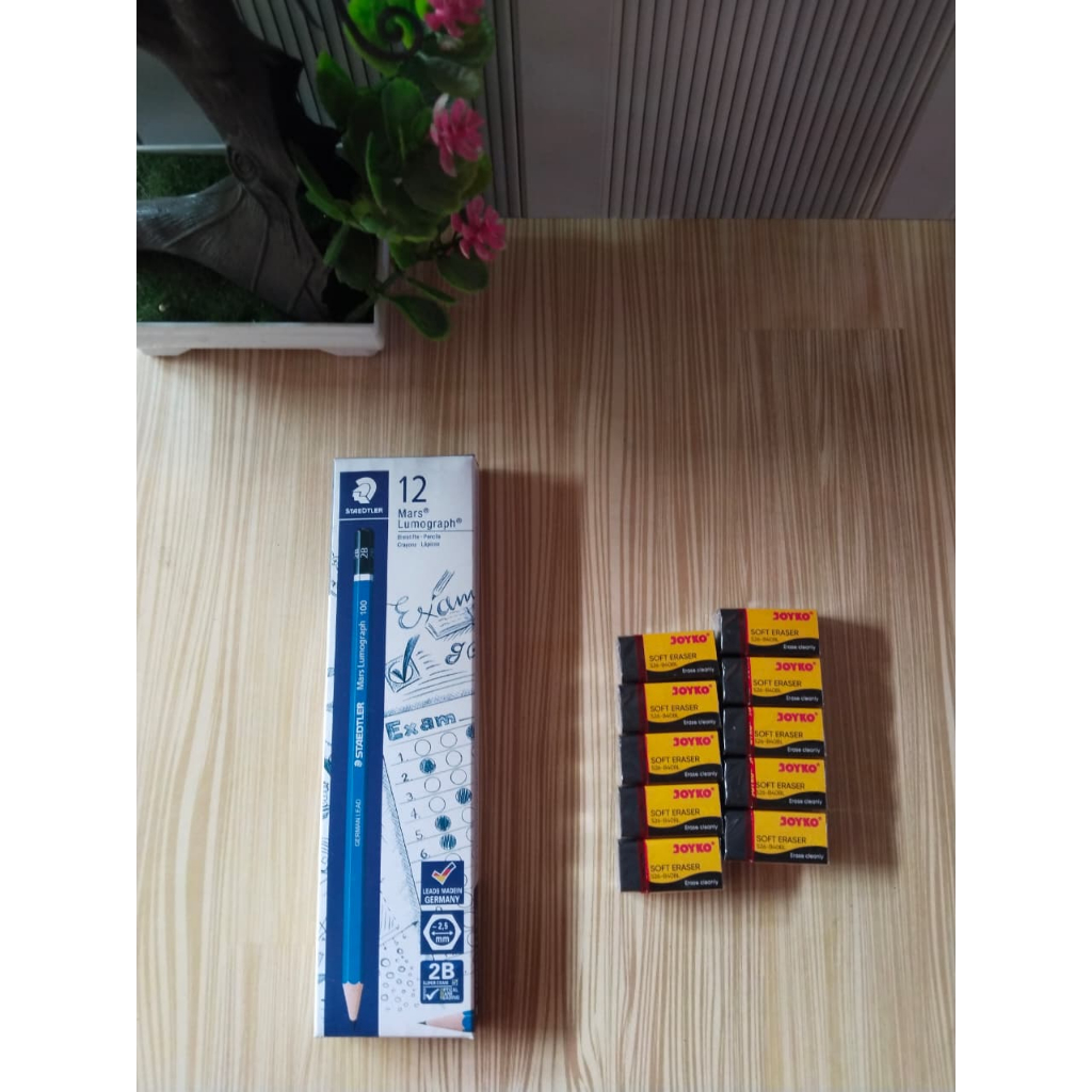 

PENSIL STEADTLER + PENGHAPUS JOYKO