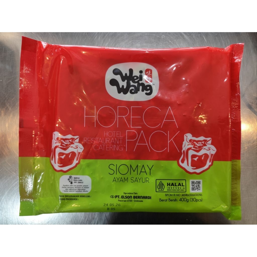

WEI WANG HORECA PACK SIOMAY AYAM SAYUR 30PCS (7711998001)