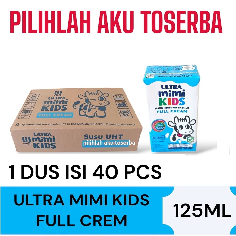 

Susu Ultra Mimi Kids FULL CREAM 125 ml - (1 DUS ISI 40 PCS)