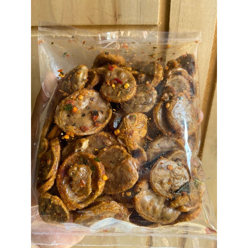 

kerupuk jengkol pedas gurih - camilan unik dan nikmat