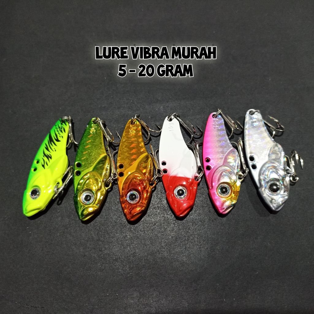 Lure vibra atau vib metal berat 5 - 20 gram murah umpan pancing mancing casting ikan