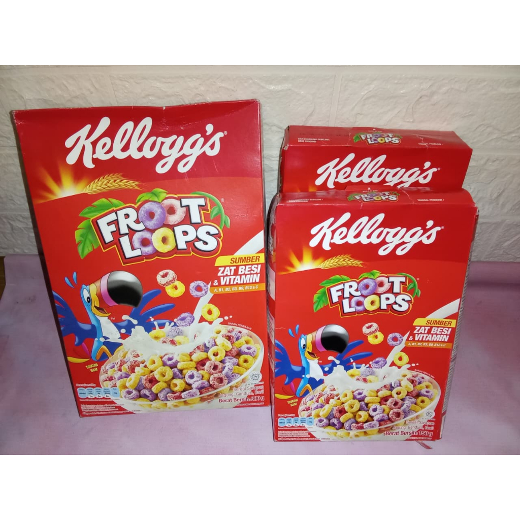 

Kellogg's Froot Loops 150&300g ( dus sedikit penyok)