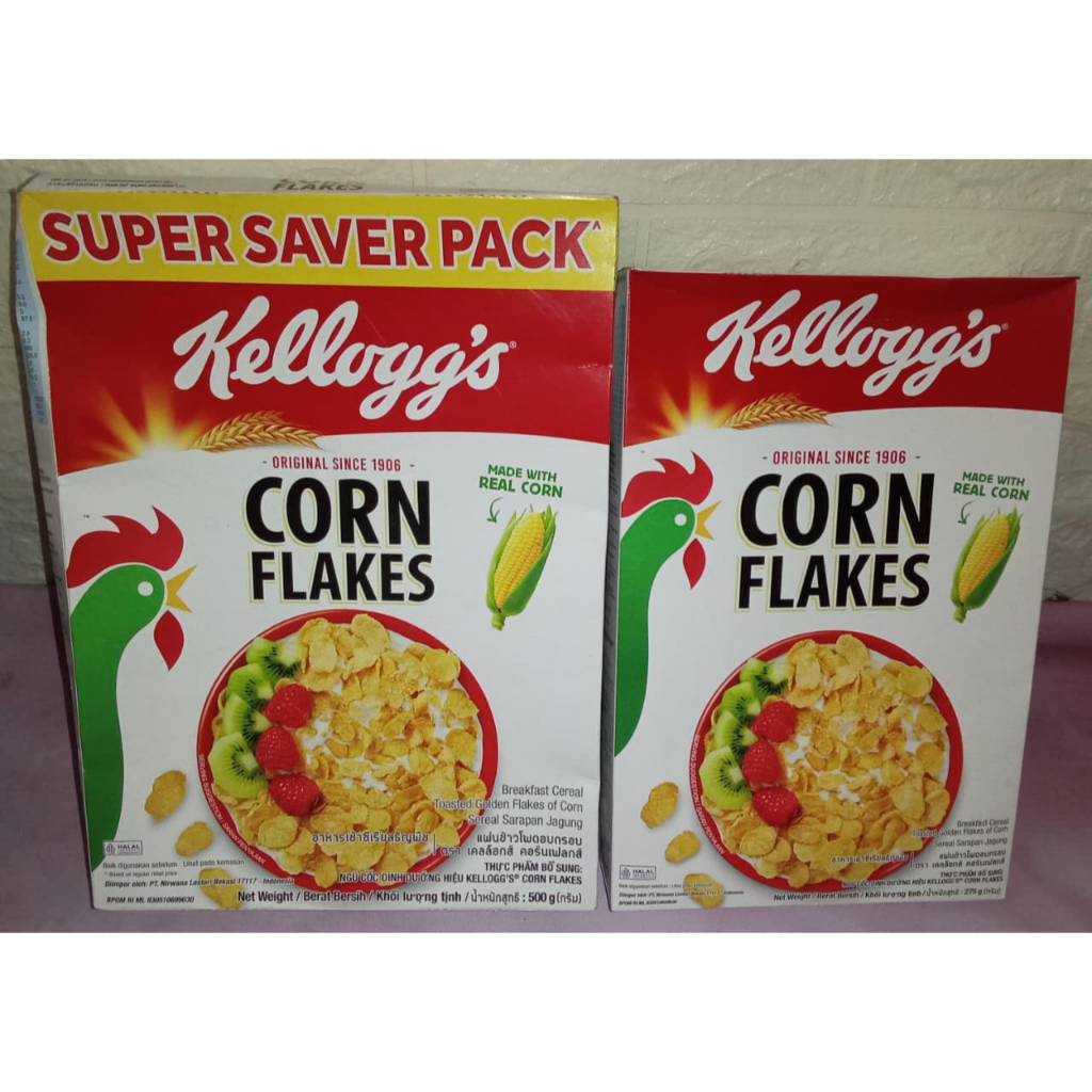 

Kellogg's Corn Flakes 275&500g ( dus sedikit penyok)
