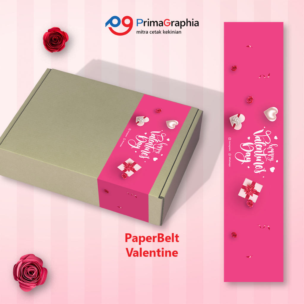 

Cetak Paper Sleeve Valentine Custom Desain Template