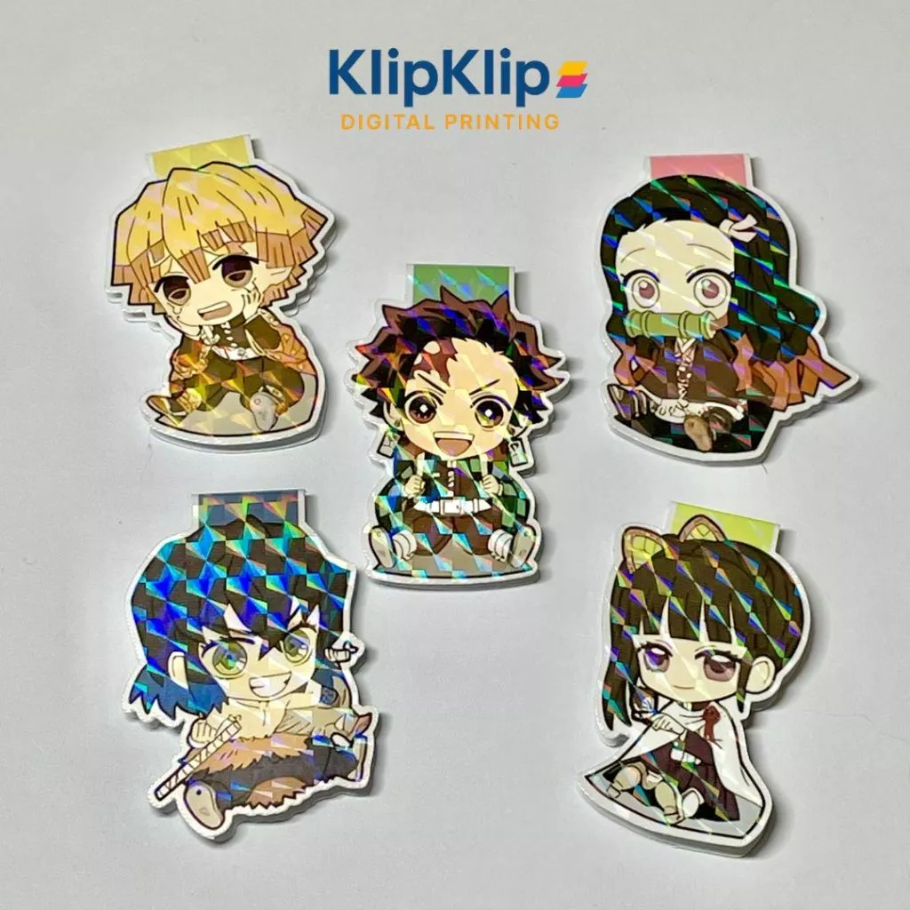 

Magnet Bookmark Demon Slayer Hologram | Penanda Buku Anime 5-6cm | 1 Set Isi 2 Pcs - A3D