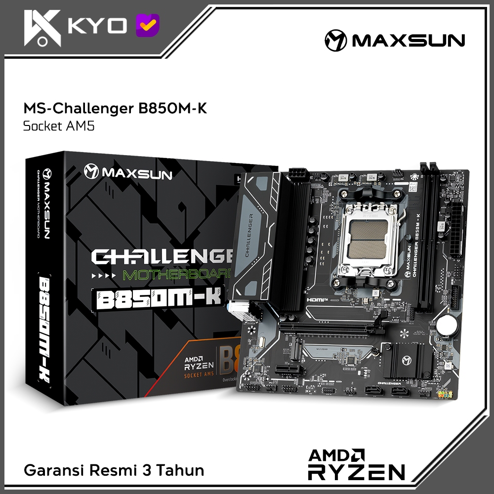 MAXSUN Challenger B850M-K Motherboard AMD AM5 DDR5 KYO Group Motherboard AMD AM5 DDR5