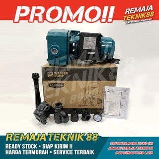 POMPA AIR SUMUR DALAM / MESIN JET PUMP / WASSER PC 500 EA / 500 WATT / DORONG HISAP 50M / GARANSI