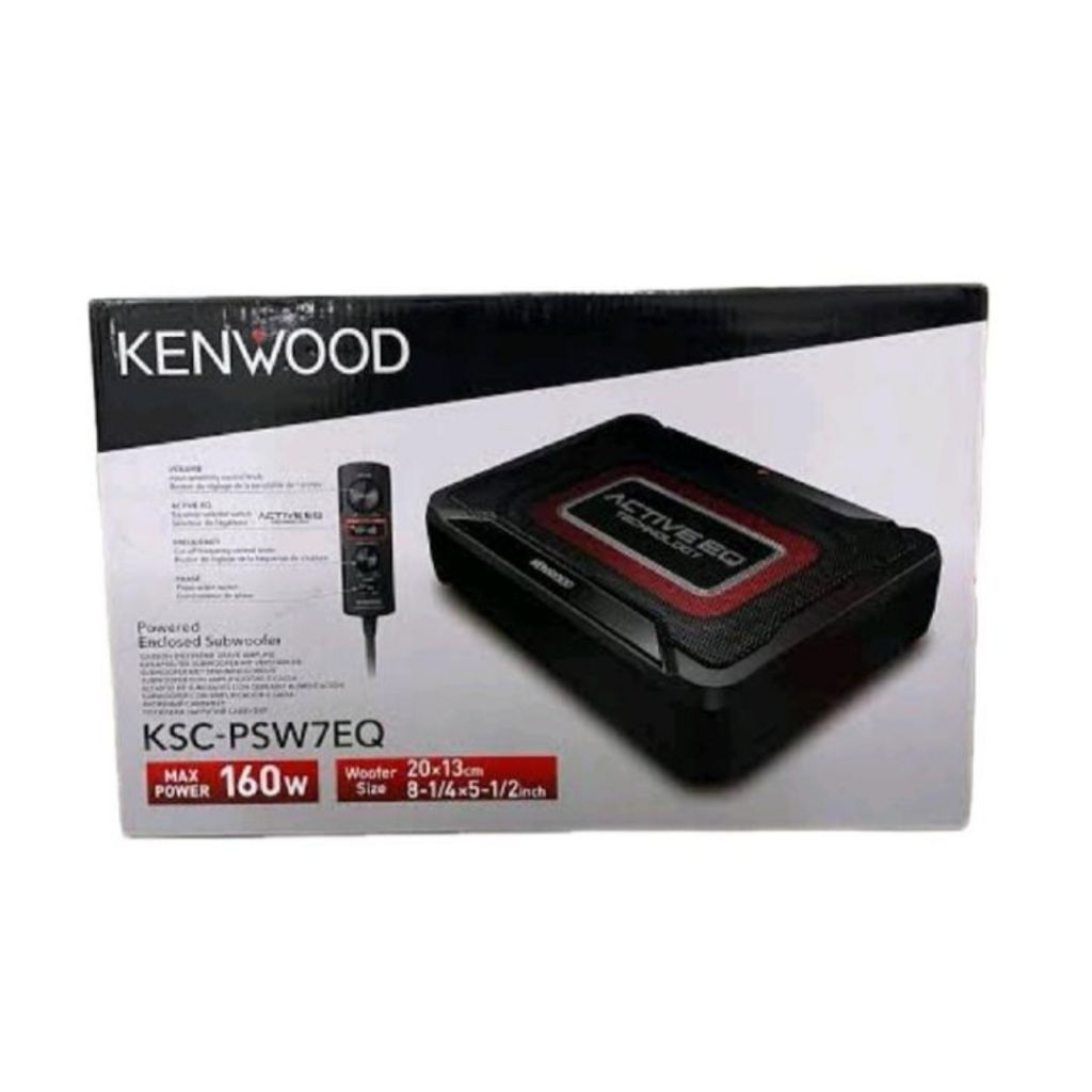 Kenwood Subwoofer kolong KSC-PSW7EQ Under Seat Car Subwoofer KSC-PSW7EQ Kabel